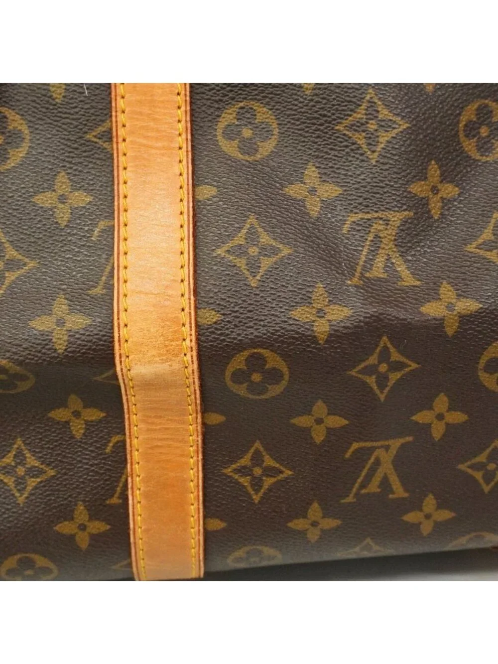 Louis Vuitton Boston Bag Monogram Keepall 55 Brown